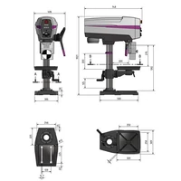 OPTIdrill DP 26-T (400V) asztali fúrógép