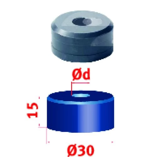 Metallkraft körkivágó matrica Nr.30 Ø 7,2mm